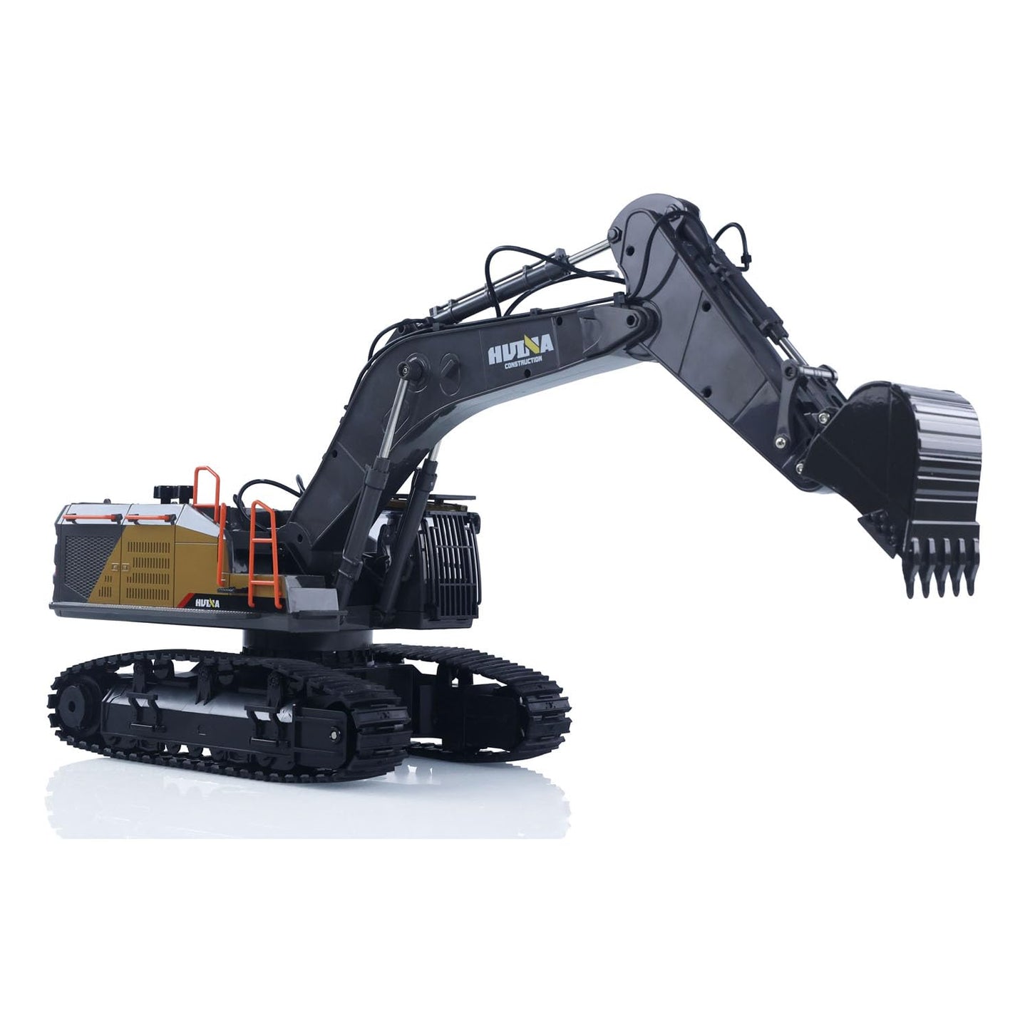 TOUCAN RC HOBBY US in Stock HUINA 1/14 592 RC Tracked Excavator Car Model Gift 2.4G Radio Light Sound