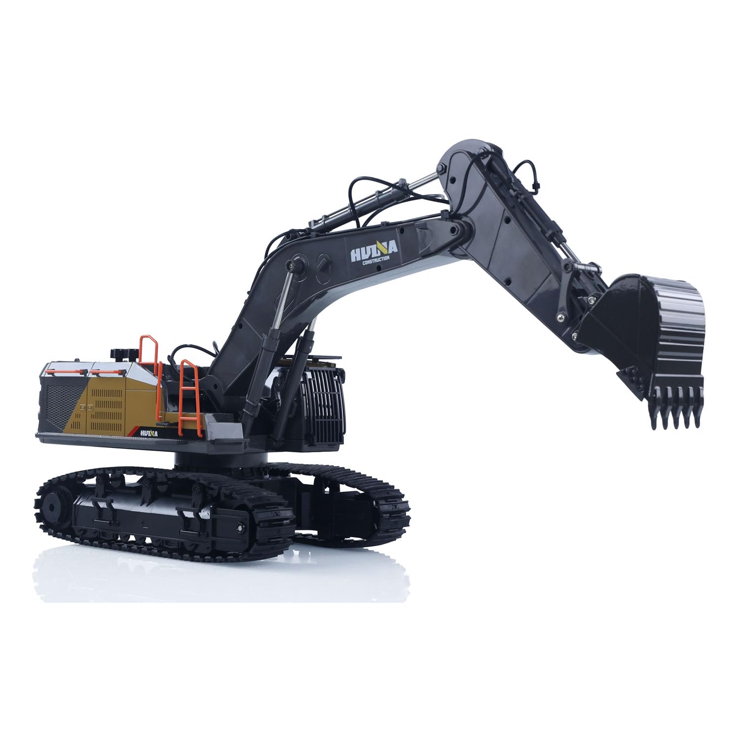 TOUCAN RC HOBBY US in Stock HUINA 1/14 592 RC Tracked Excavator Car Model Gift 2.4G Radio Light Sound