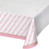 Creative Converting Border Print Plastic Tablecover, Twinkle Toes -