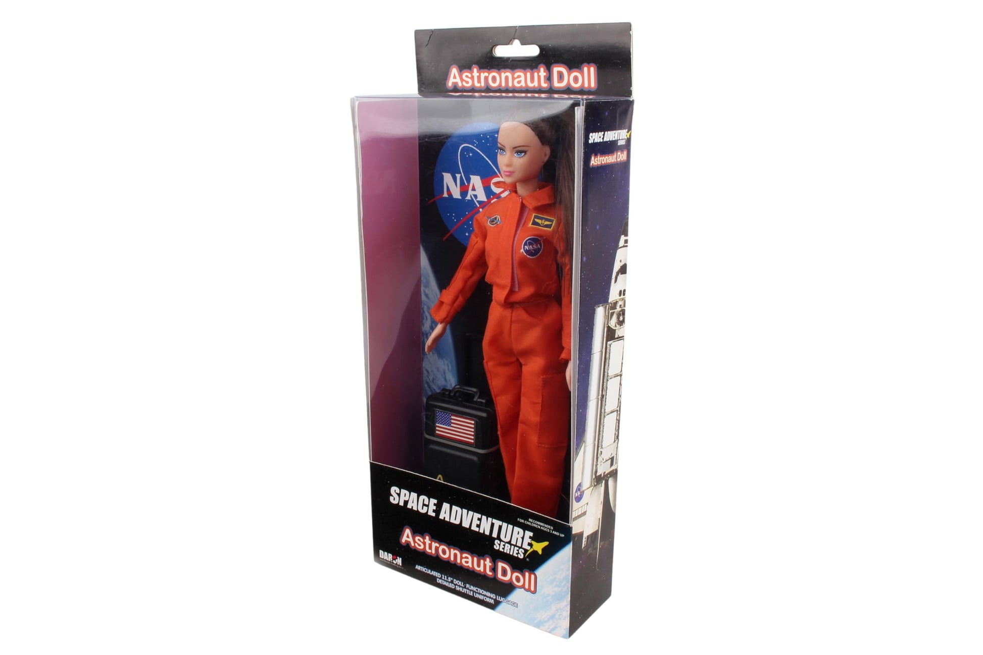 Daron Astronaut Doll (Female - Blonde) in Orange Suit, 11 inches