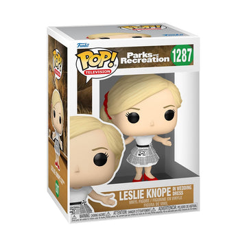 Funko Pop TV: Parks & Recreation 15th Anniversary - Leslie Knope in Wedding Dress - Parks and Recreation - Collectable Vinyl Figure - Gift Idea