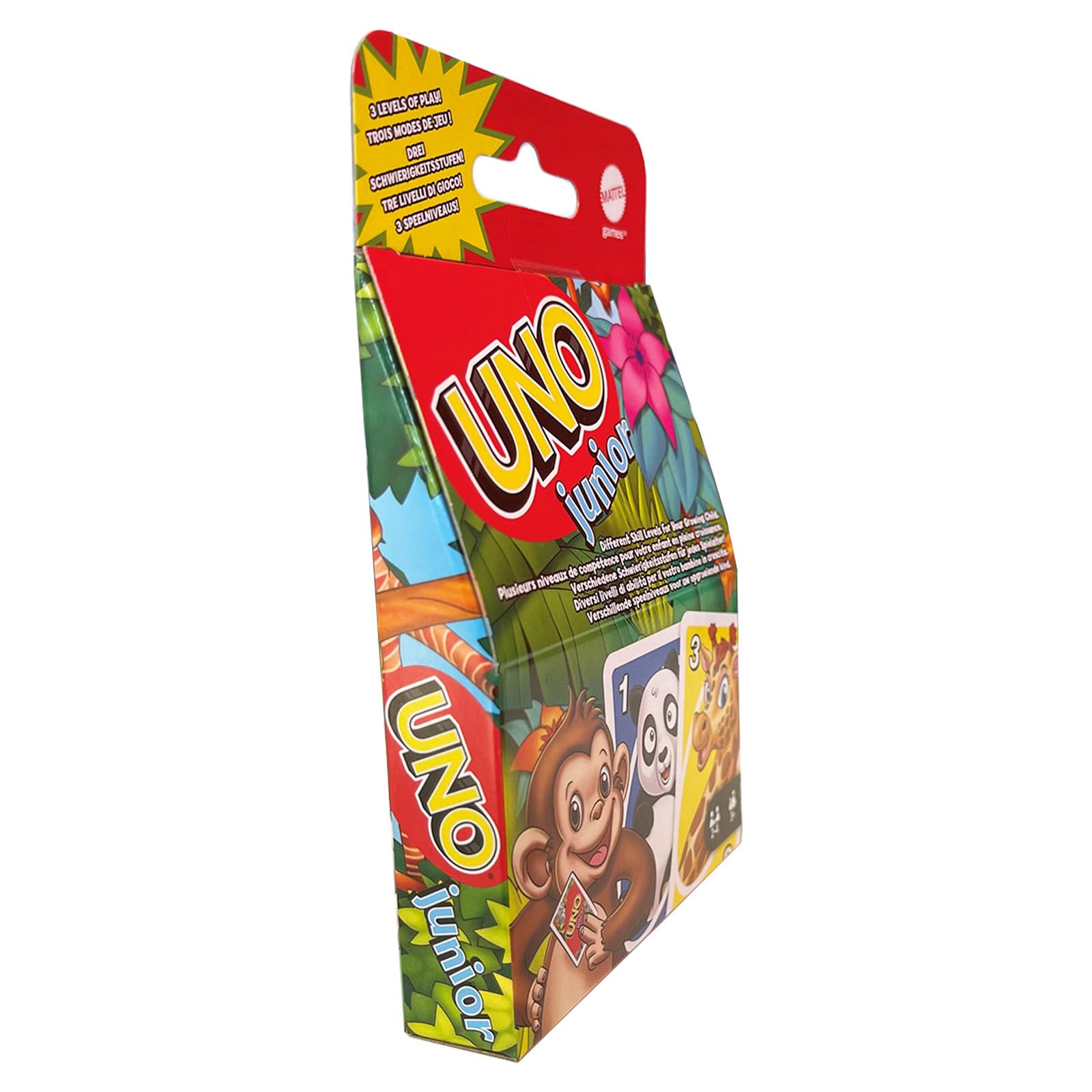 Mattel Games UNO Junior Card Game with 45 Cards, Gift for Kids 3 Years Old & Up