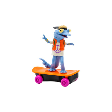 Teenage Mutant Ninja Turtles Toy, Mondo Gecko Sewer Shredder Pullback Skateboard, TMNT Mutant Mayhem Ninja Character Collectible for Kids, Ages 3+