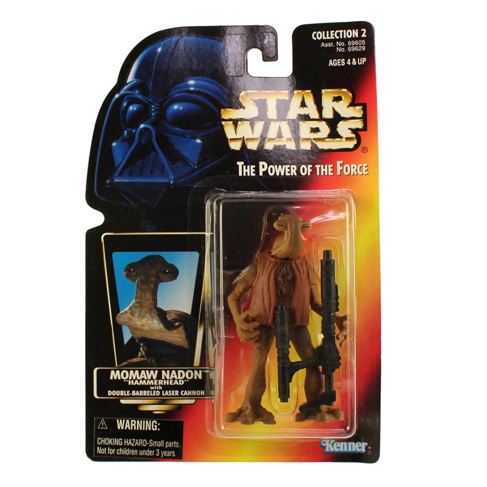 Star Wars The Power The Force- Momaw Nadon Hammerhead with Double- BARRELED Laser Cannon