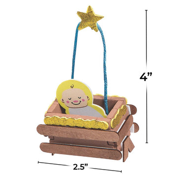 Baby Jesus 3D Ornament Craft Kit - Crafts for Kids and Fun Home Activities
