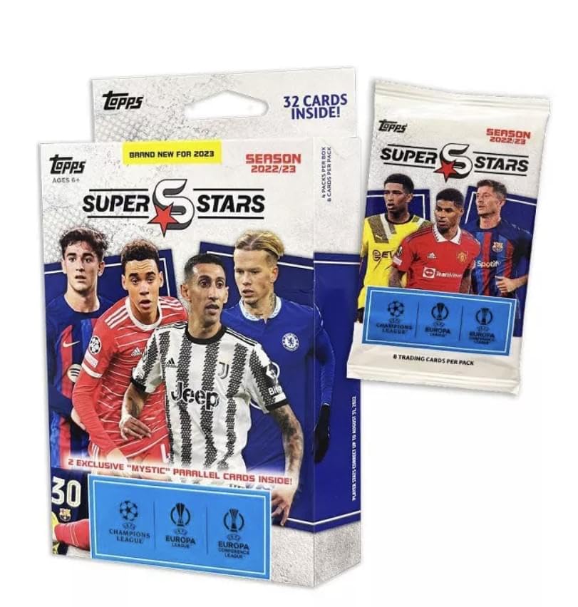 Topps UEFA Superstars 22/23 Hanger Pack (4 Packs)