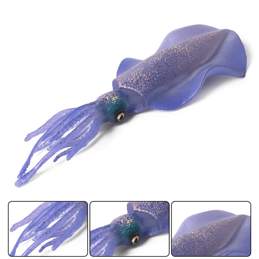 DOYIFUN Realistic Reef Squid Model Toys, Simulated Sea Life Animals Figurine Collection Sea Creature Science Educational Props