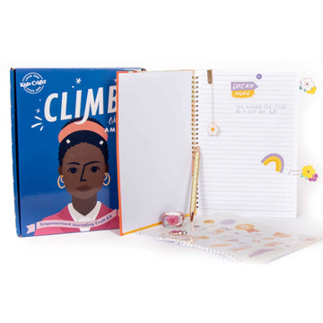 Kids Crafts Climb Like Amanda Empowerment Journaling Craft Kit - Journal for Girls Ages 8-12 | Journals for Kids | Great 10 Year Old Girl Birthday