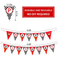 Race Car Happy Birthday Banner - Racing Themed Party Sign, Checkered Flag Decorations