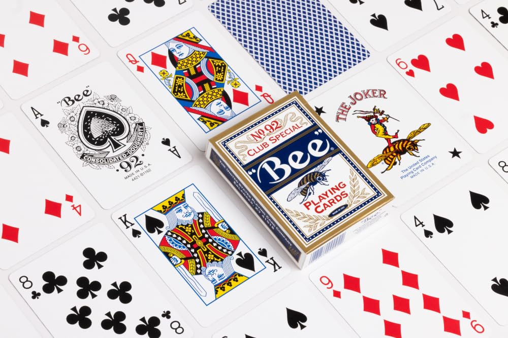 Bee Gold Standard Premium Poker Playing Cards, 12 Pack, Standard Index Casino Quality Card Decks