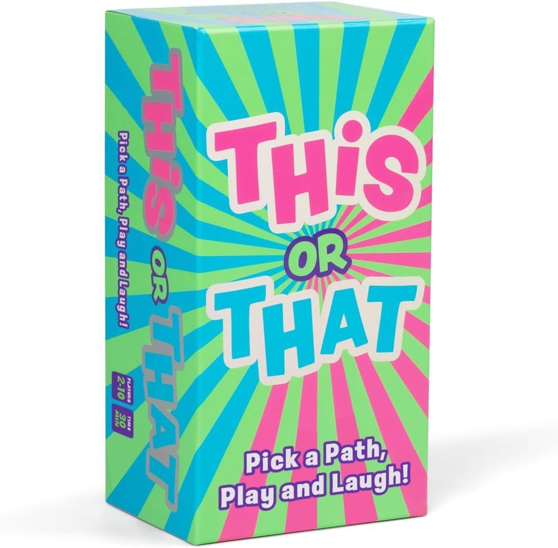 This or That Party Game - Family Card Game with Easy Either/Or Choices | Fun Guessing Game for Kids, Teens & Adults Where Players Follow Their Path