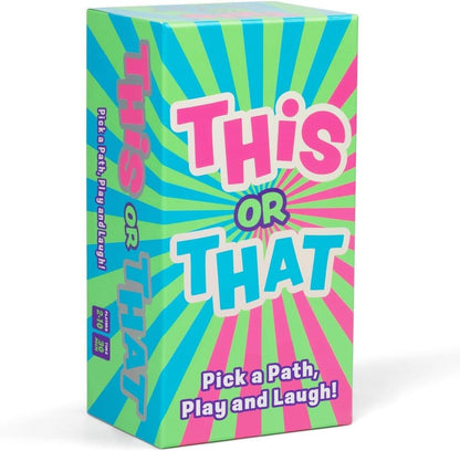 This or That Party Game - Family Card Game with Easy Either/Or Choices | Fun Guessing Game for Kids, Teens & Adults Where Players Follow Their Path
