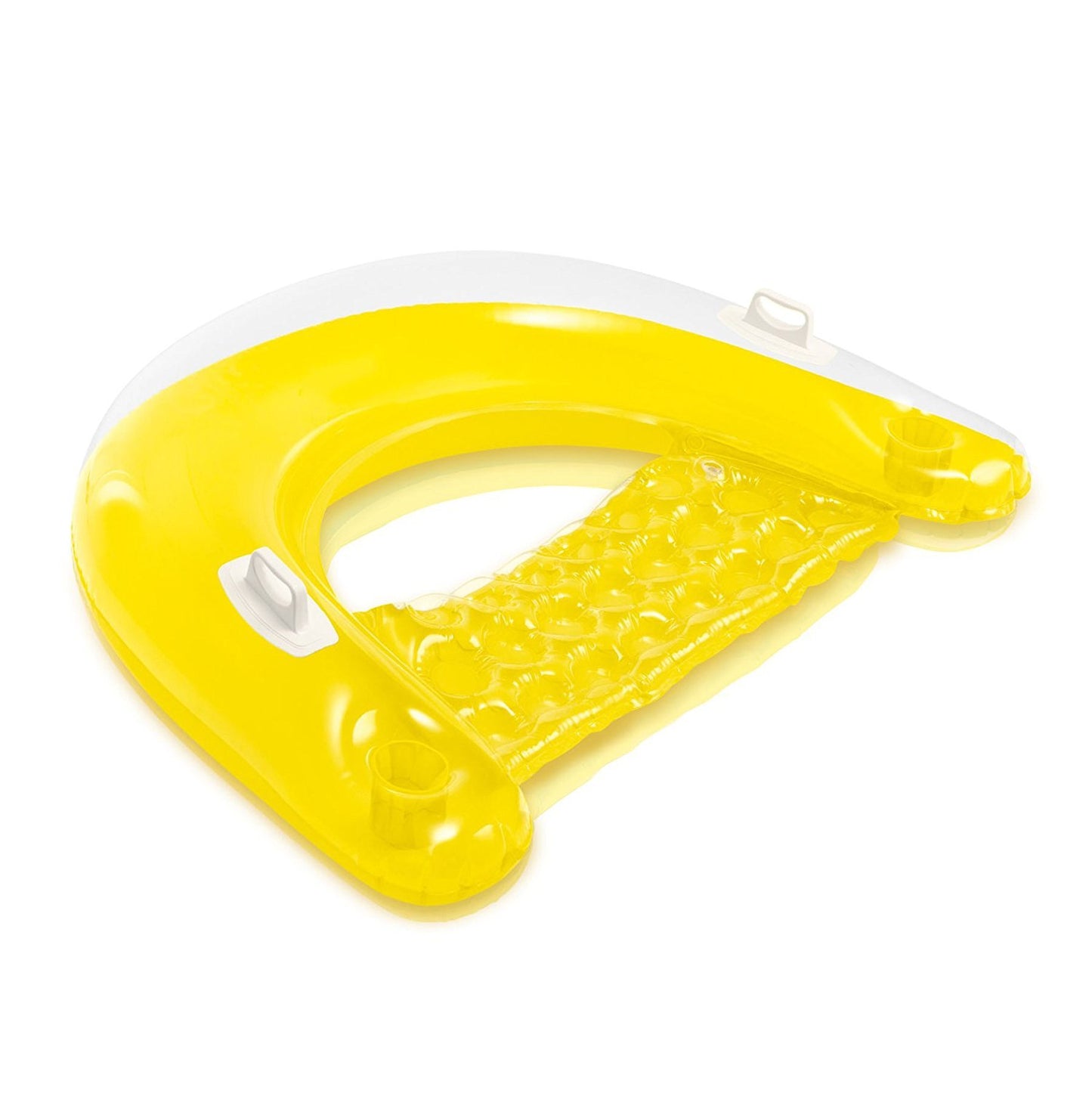 Intex Sit 'N Float Inflatable Lounges Yellow & Green Gift Set Bundle - 2 Pack, 60" X 39", Multicolor