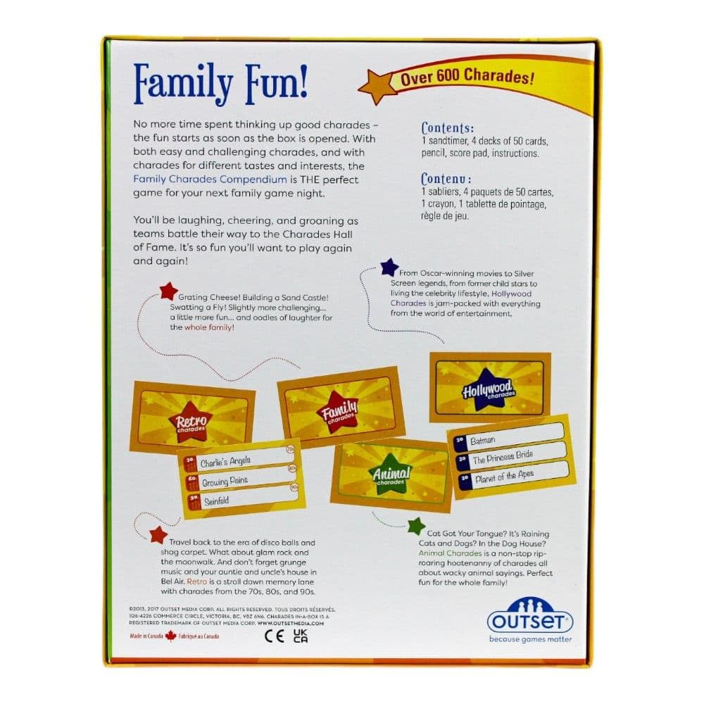 Family Charades Compendium 4-in-1 Game by Outset