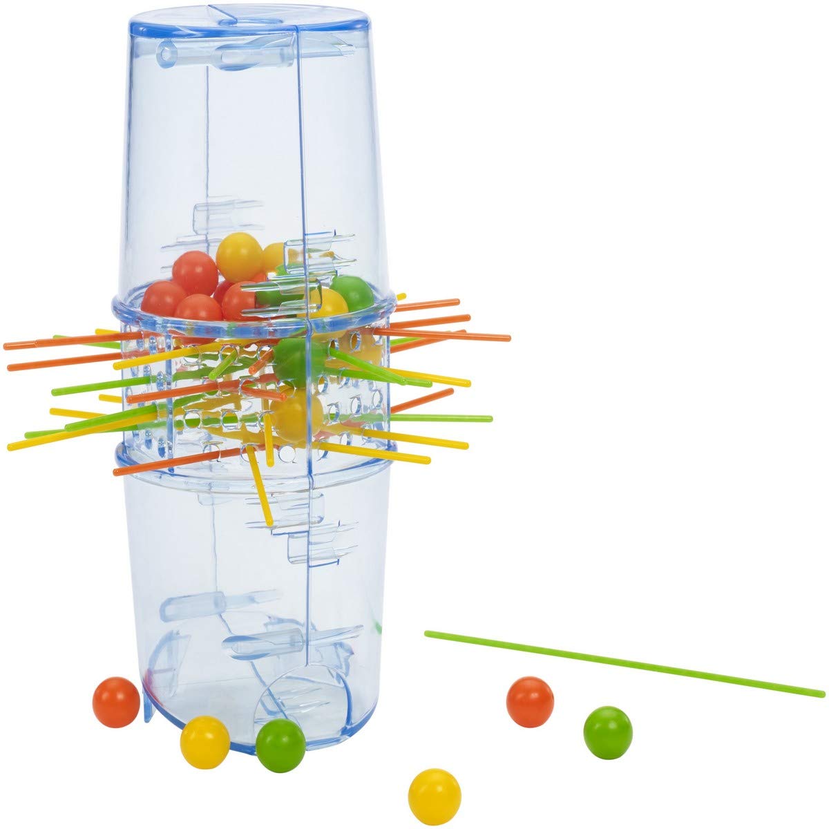 Mattel Games Fast Fun Blokus/Kerplunk, Two Player Game, Playing Time Approx. 15 Minutes, Age 5+