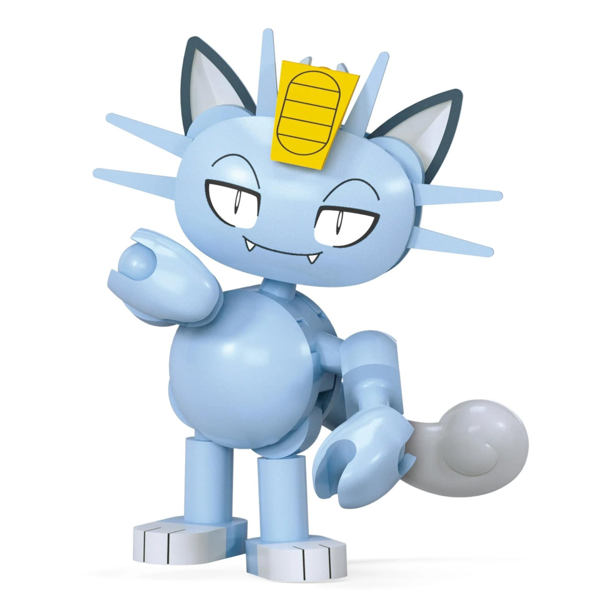 MEGA Pokémon Alolan Meowth Building Toy Kit, Poseable Action Figure (28 Pieces) for Kids