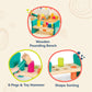 B. toys Wooden Shape Sorter, Colorful Pound & Play