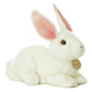 Aurora® Realistic Miyoni® American White Rabbit Stuffed Animal - Lifelike Details Make a Cherished Companion - Perfect for Decorating Bedrooms or