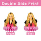 8Pcs Hannah Montana Table Centerpieces Birthday Party Supplies Double Side Table Decorations for Hannah Montana Themed Party Decorations