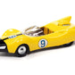Racer X Shooting Star #9 Yellow with Collectible Tin Display Speed Racer 1/64 Diecast Model Car by Johnny Lightning JLDR015-JLSP121