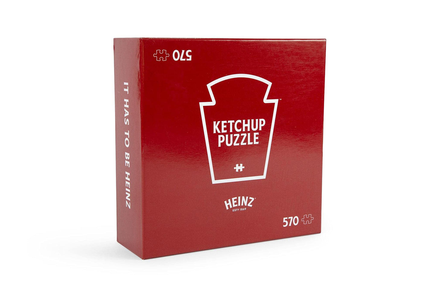 Heinz Ketchup All-Red Tomato Food Puzzle for Adults and Kids | Difficult 570 Piece Jigsaw Puzzle Toy | Fun Quarantine Gifts | Interactive Brain Teaser