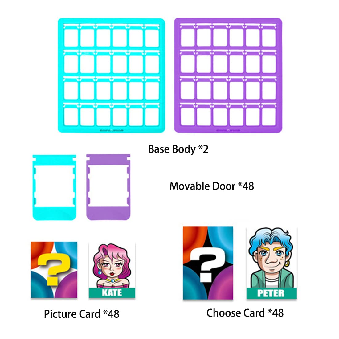Mbarbs Gaming Speculate Features to Know Who I Am? Speculating Game for Kids Ages 6 and Up, Includes People Cards