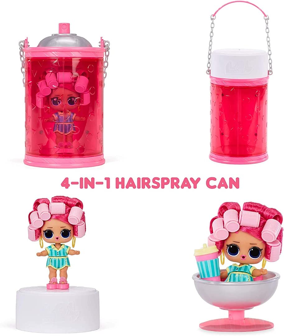L.O.L. Surprise! Hairgoals Series 2 with 15 Surprises Including Real Hair Fashion Doll, Exclusive Hair Salon Toy Chair, Doll Accessories, Bottle, Comb