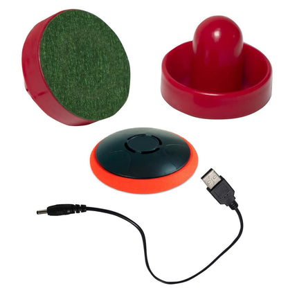 Air Hockey Pucks and Paddles - Rechargeable Floating Air Hockey Pucks for Any Flat Surface, Include a Charging Cable and Electronic Rechargeable Air