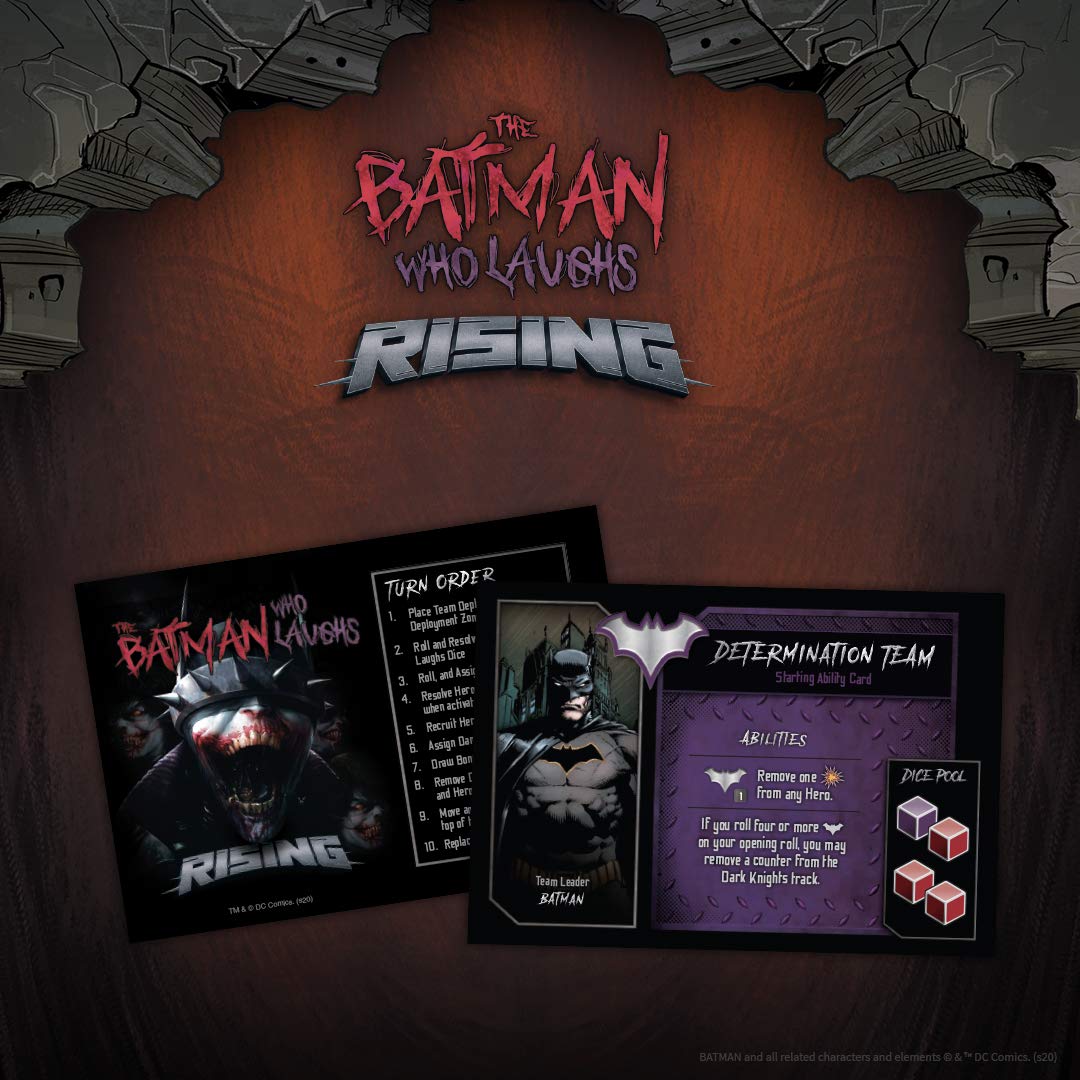 The Batman Who Laughs Rising | Cooperative Board Game | Featuring DC Comics Heroes and Villains - Wonder Woman, Green Lantern, Hawkgirl, Batman