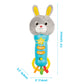 Bambiya Bunny Baby Teething Toy for 6 Months and Up - Baby Teether, Rattle & Musical Toy with Lights, Fun Sound Effects - Baby Toy Gift for Ages 6