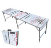 8-Foot Professional Beer Pong Table w/Cup Holes - Chicago Hockey Rink