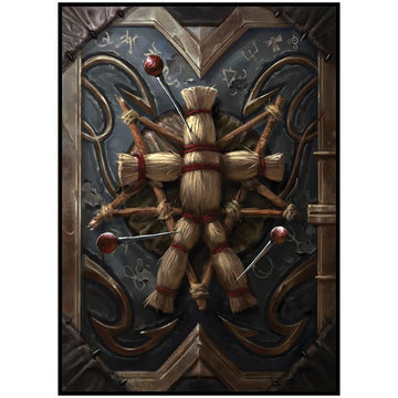 Fantasy North - Book of Curses - Spell Book Series I - 100 Textured Matte TCG Card Sleeves - Fits Magic MTG Commander Pokemon and Other Card Games
