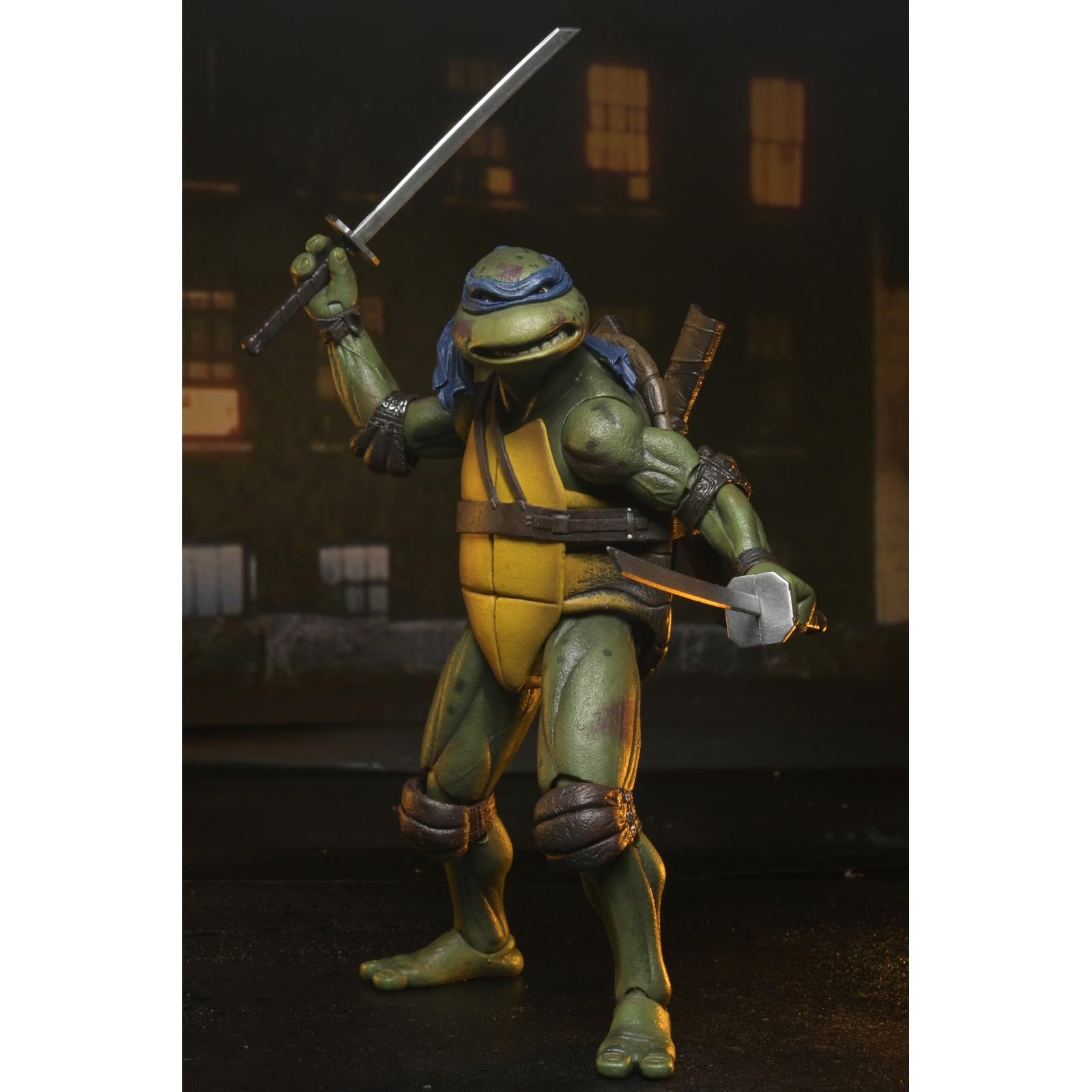 NECA Teenage Mutant Ninja Turtles Leonardo and Shredder Action Figures, 2-Pack with Accessories, Collectible Set