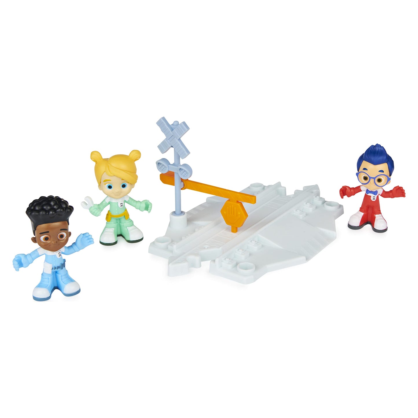 Mighty Express, Collectible Figures 3-Pack with Exclusive Train Track Piece, for Kids Aged 3 and up