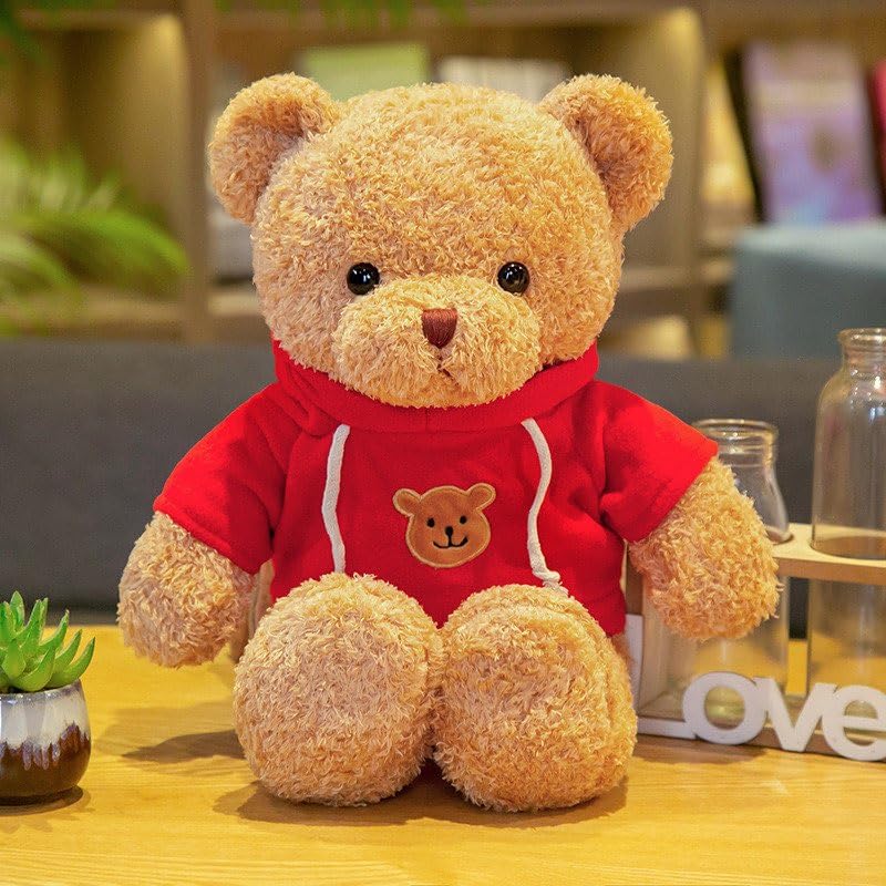 YUKOUQIAN Teddy Bear Stuffed Animal Cute Plush Doll SoftToy 11.8" Gift for Girls Boys Birthdays Christmas Children's Day Halloween Thanksgiving Day
