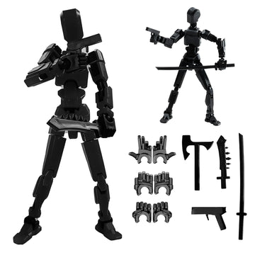 DANONI Assembly Completed-Titan 13 Action Figures, Upgrade Titan 13 Action Figure, Dummy Robot 13 Action Figure Set,3D Robot Action Figures