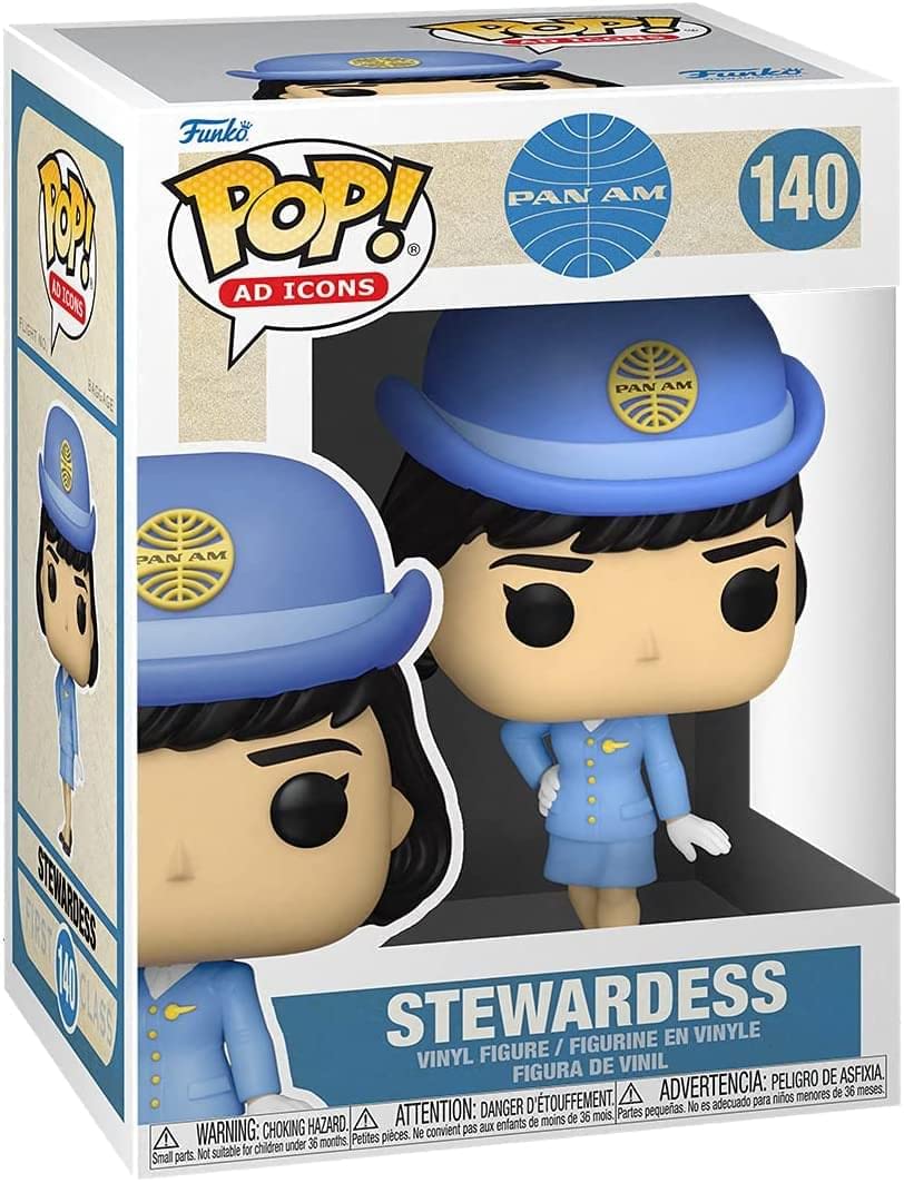 Funko POP! Ad Icons: Pan Am - Stewardess (Without Bag) - Figurine