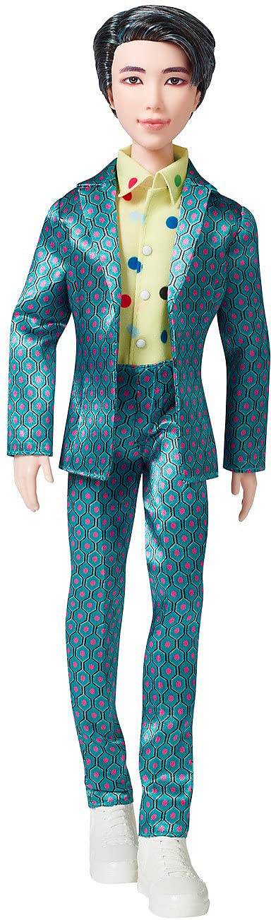 Mattel BTS 11-in RM Fashion Doll, Based on Bangtan Boys Global Boy Band, Highly Articulated Figure, Toy for Boys and Girls Age 6 and Up.