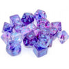 DND Dice Set - Chessex D&D Dice - 16mm Nebula Nocturnal & Blue Luminary Plastic Polyhedral Dice Set-Dungeons and Dragons Dice Includes 12 Dice - D6