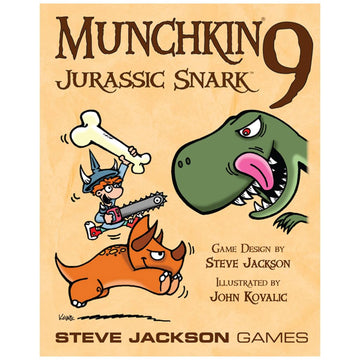Munchkin 9 - Jurassic Snark Card Game (Expansion) |112-Card Expansion | Adults, Kids, & Family Game | Fantasy Adventure RPG | Ages 10+ | 3-6 Players |