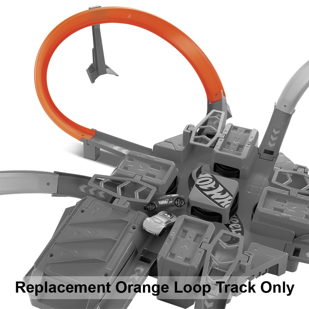 Mattel Replacement Part for Hot-Wheels Criss Cross Crash Die-Cast Vehicle Playset - DTN42 ~ Replacement Orange Loop Track