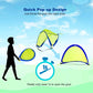 Poray Soccer Goal for Kid Easy-up Set of Two Portable Soccer Net 210D Oxford with 8 Field Marker Cones Extra Stakes Fun for Backyard and Soccer