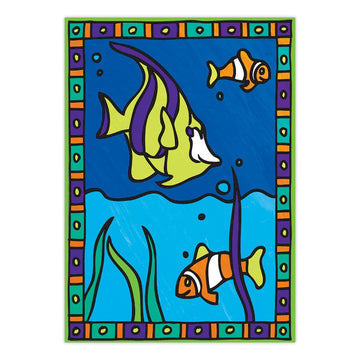 Royal Brush My First Paint By Number Kit 8.75 by 11.375-Inch-Sea Turtle and Fish, 2/projects(422094)