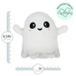 1i4 Group Glow in the Dark - Ghost - Microwavable & Weighted Plush Stuffed Animal - Heated Plushie for Warmth - Cute, Soft, Cozy Toy for Adults