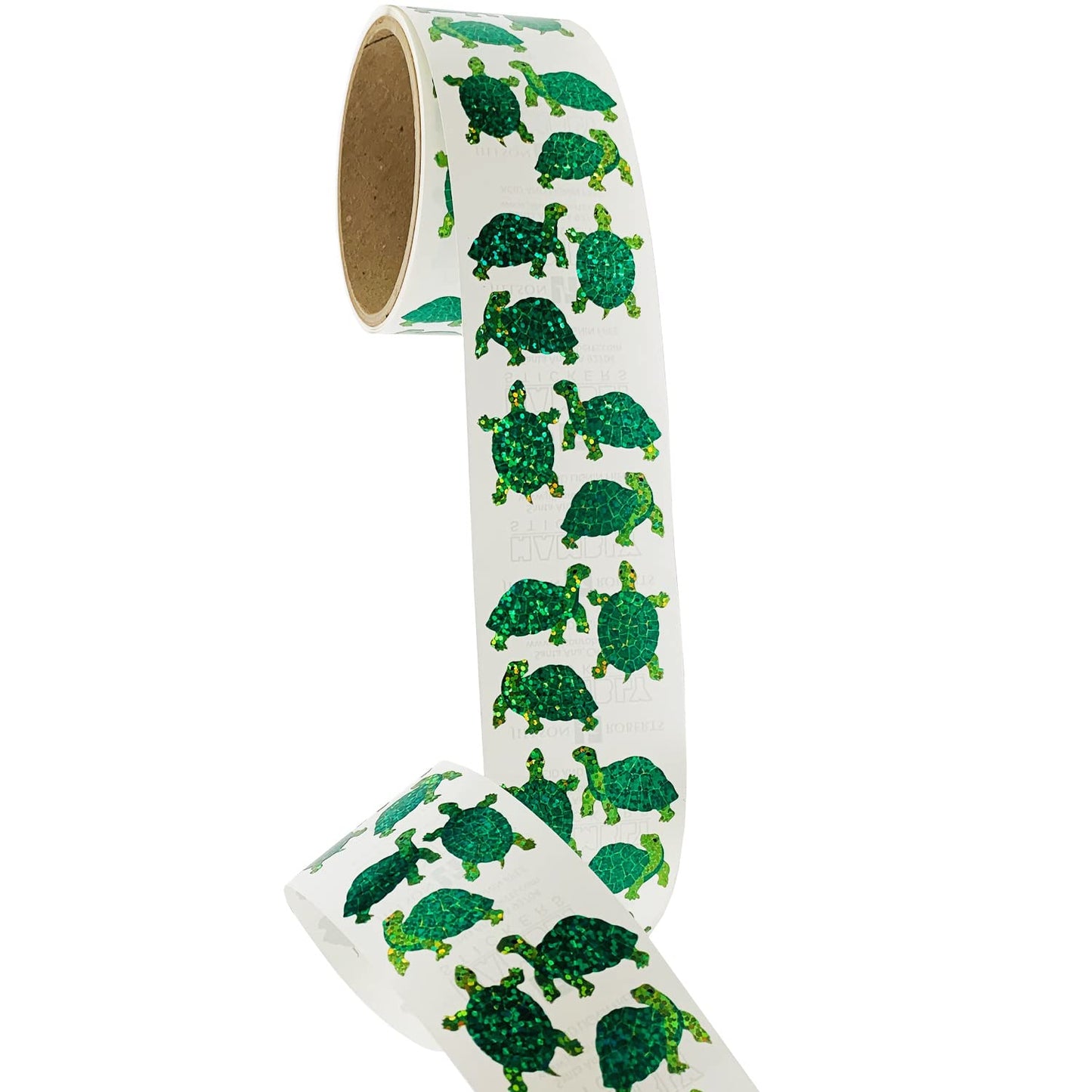 Jillson Roberts Prismatic Stickers, Mini Turtles, Bulk Continuous Roll (BS7066)