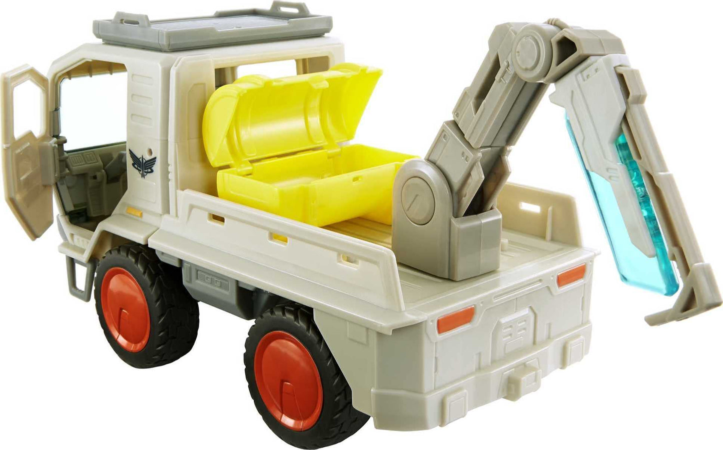 Mattel Disney and Pixar Lightyear Base Utility Vehicle, Toy Truck with Rolling Wheels & Workable Parts, 10.5-inches Long with Room for 4 Figures in