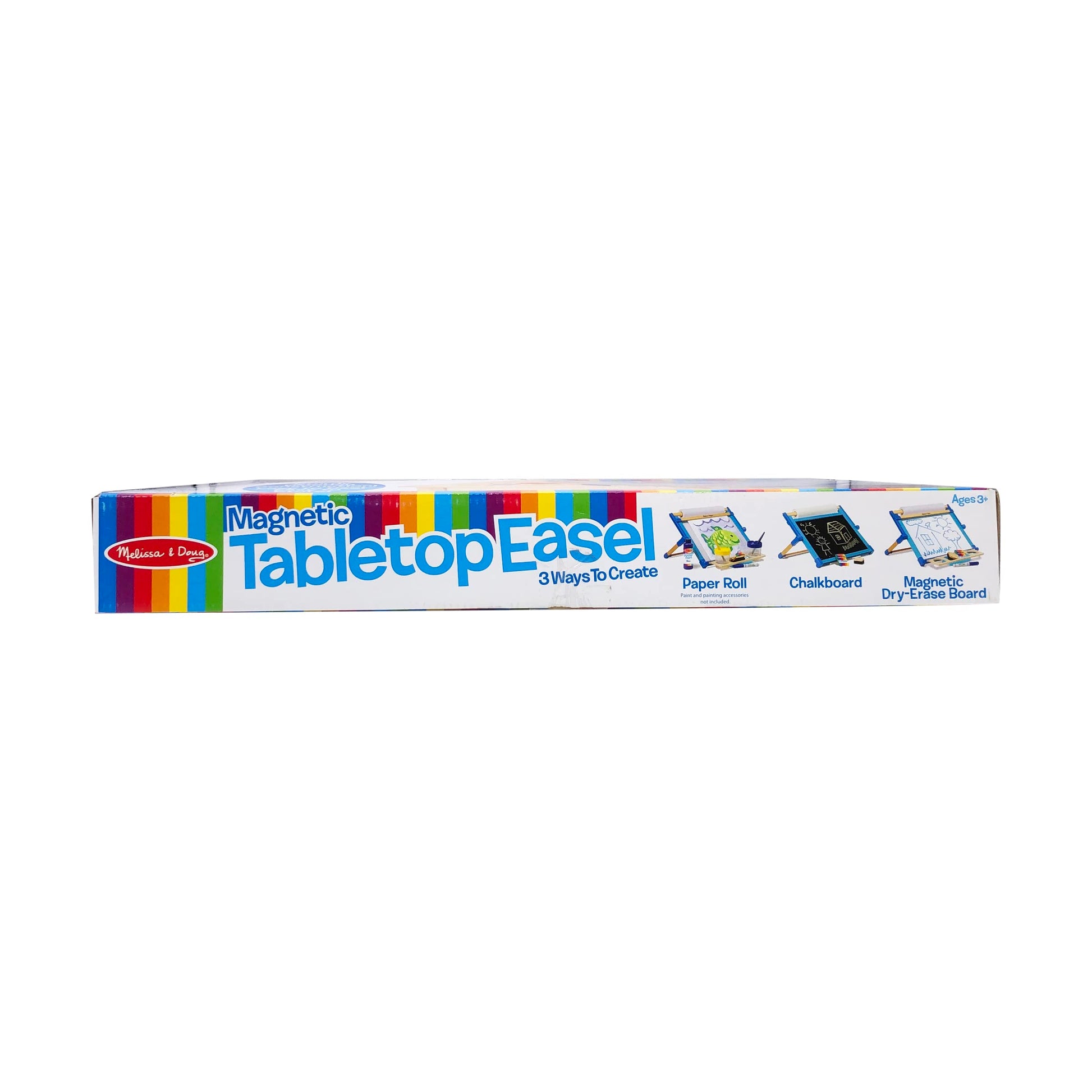 Melissa & Doug Double-Sided Magnetic Tabletop Art Easel - Dry-Erase Board and Chalkboard
