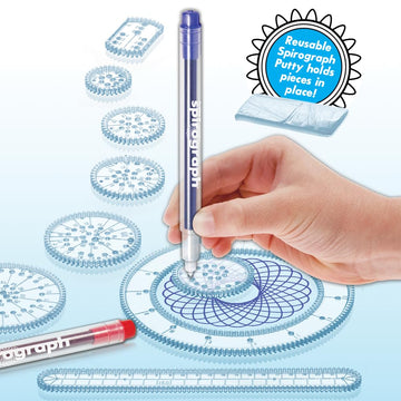 Spirograph Design Set Collectors Tin - Arts and Crafts, Kids Toys, Art Supplies, Craft Supplies, Drawing Kit, Spiral Art, Classic Gear Design Kit