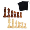 Hellpnoom Wooden Chess Pieces, Tournament Staunton Wood Chessmen Pieces Only, 3 Inch King Figures Chess Game Pawns Figurine Pieces, Replacement