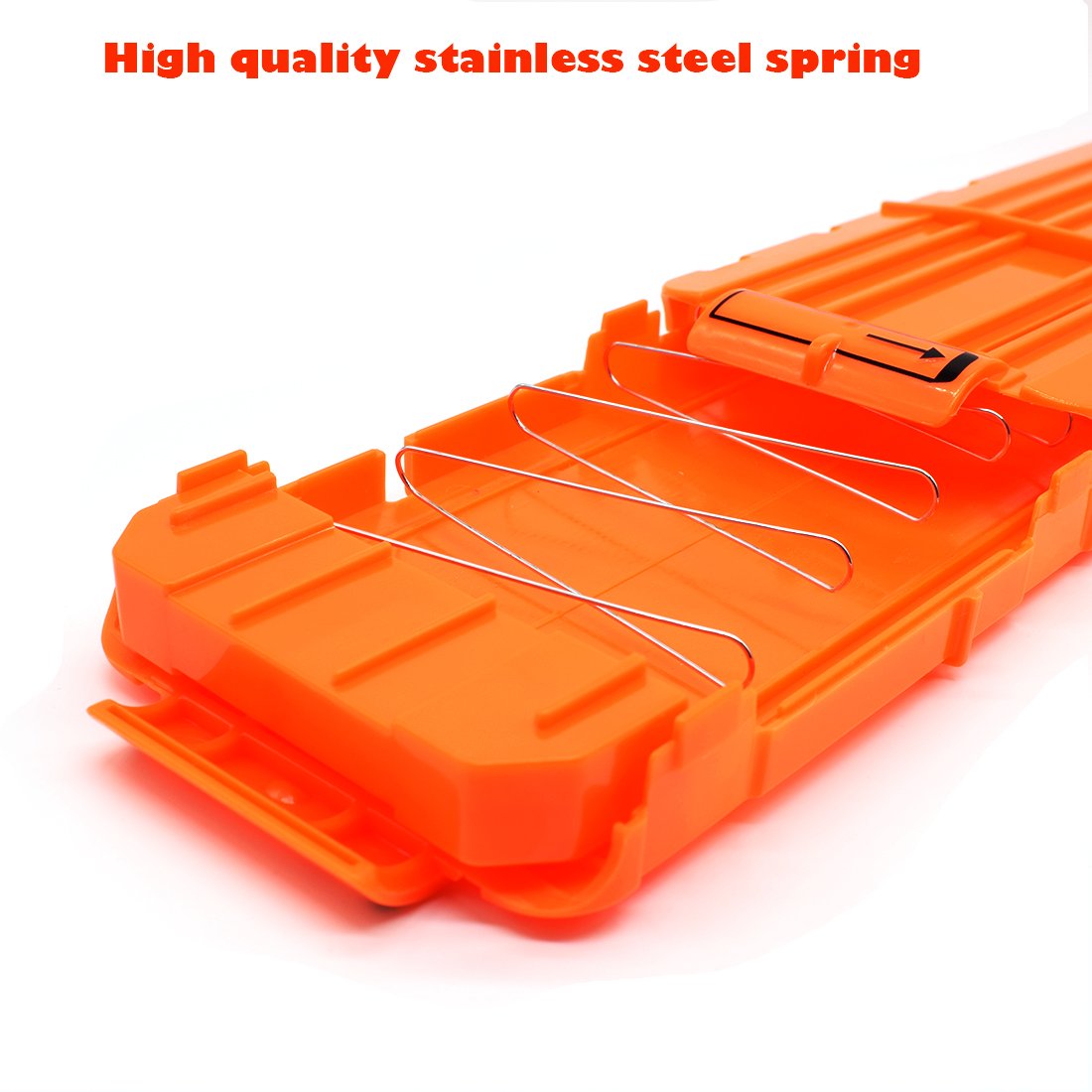 OIMIO Bullet Clips, 4 Pack 12-Darts Quick Reload Clips Magazine Clips for Nerf n-Strike Elite Blaster(Orange)